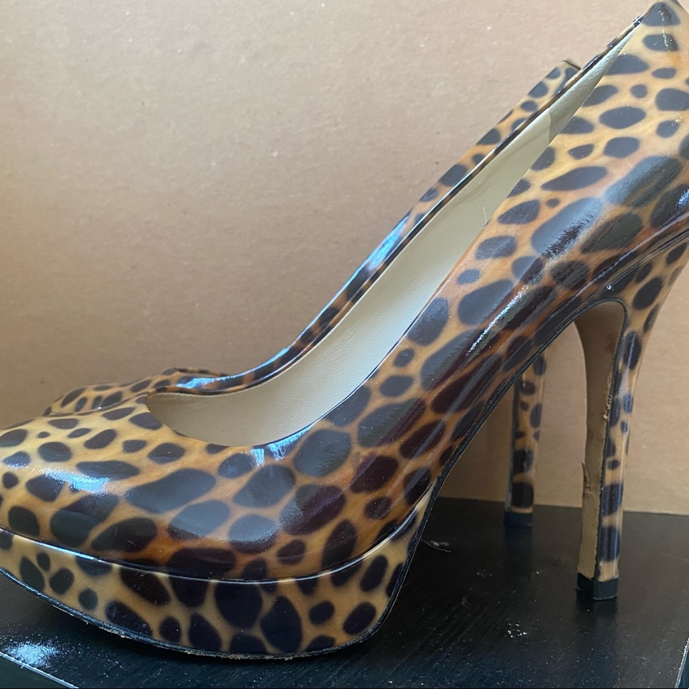 Joan and David leopard heels